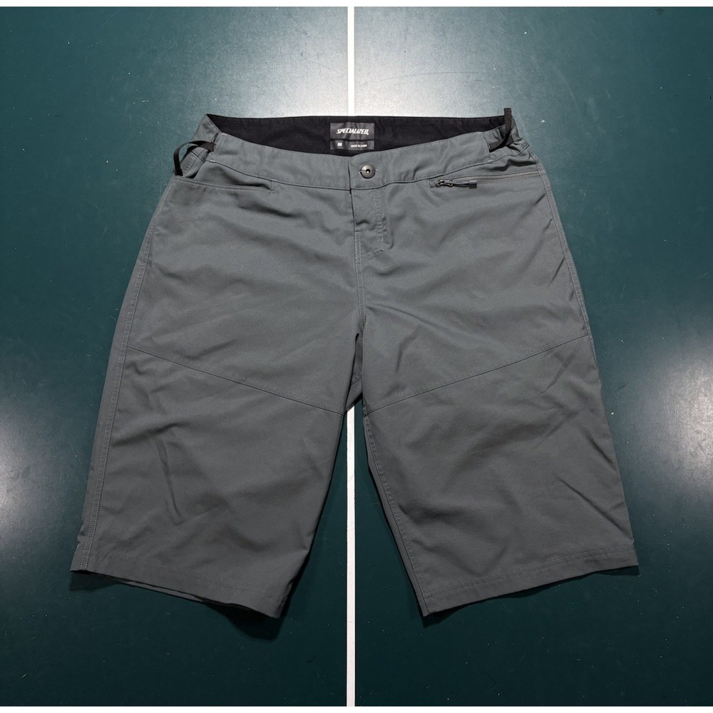 Specialized Trail Biking Shorts Men's 38 Cycling Riding Cargo Gray Green